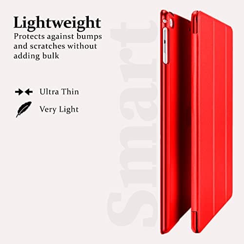For Apple iPad 10.2 inch 9th/ 8th/ 7th Generation, Smart Magnetic Stand Case, Leather Cover with Magnetic Closure, Anti-Scratch and Lightweight Case (2021/2020/2019) (Red) — view 5