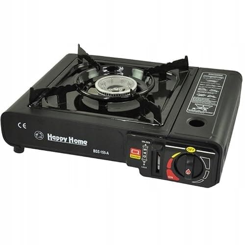 Portable Butane Stove Cooker in Carry Case - 8 Gas Bottles Camping BBQ Kit with Automatic Ignition & Heat Control — view 2