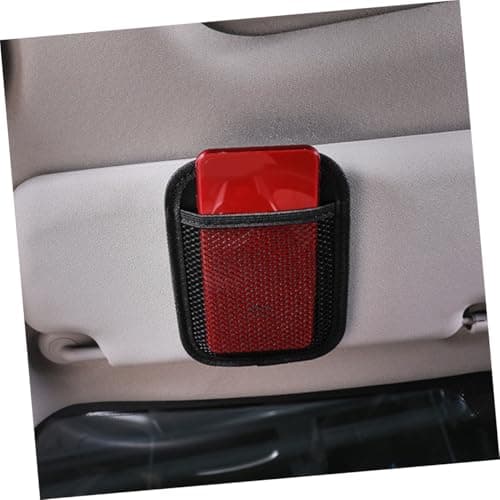 2pcs Black Oxford Cloth Car Door Pocket Organizer with Mesh Storage — view 4