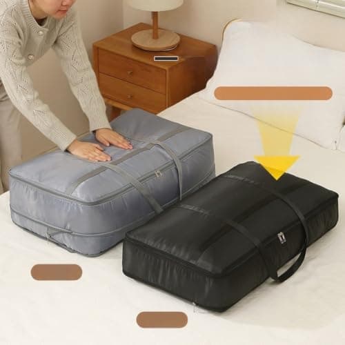 Foldable Storage Bag Large Capacity Luggage Quilt Storage Sack Clothes — view 6