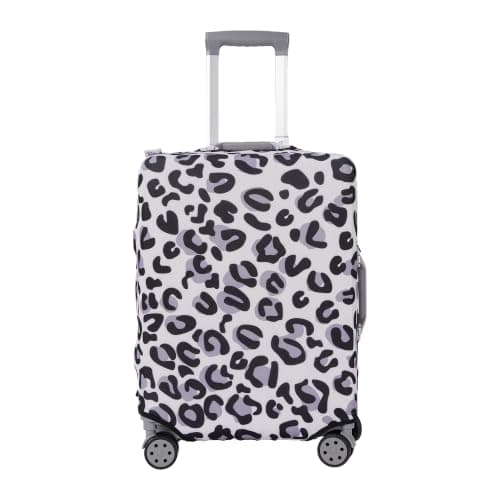 Periea Luggage Covers for Suitcases – Suitcase Cover – Premium Elasticated Material – Small, Medium, Large or Extra Large (Extra-large, Silver Leopard)