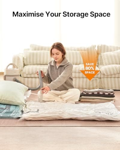 VINTAR Extra Large Vacuum Storage Bags, 4 Pack (100x130cm) — view 3