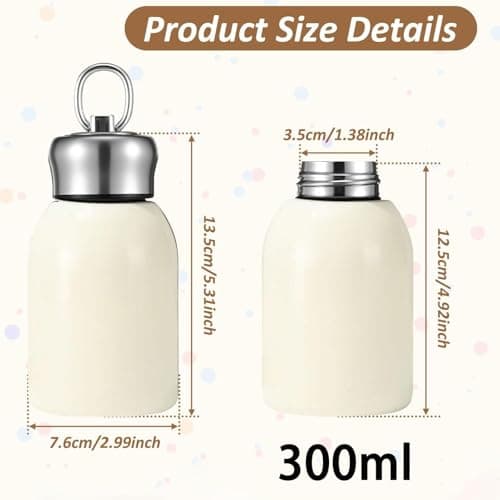 Small Insulated Water Bottle, Small Mini Flask, Stainless Steel Cold Hot Thermal Flask, for Kids Boy Coffee Hot Travel School Sports Outdoor Camping Hiking — view 5