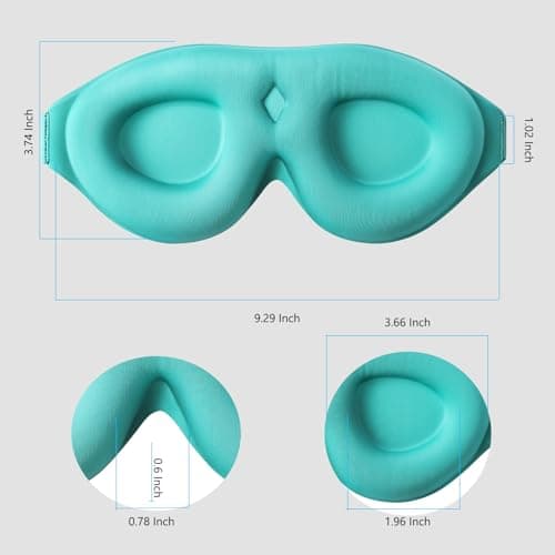 ALASKA BEAR 100% Blackout Sleep Mask for Women and Men, Blue — view 6