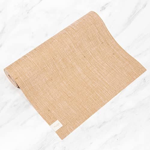 Myga Jute Yoga Mat - Non Slip Exercise Mat for Yoga, Pilates, Meditation and Fitness - Eco Friendly Yoga Mat for Men and Women - Ideal for Home, Gym & Travel - White — view 4