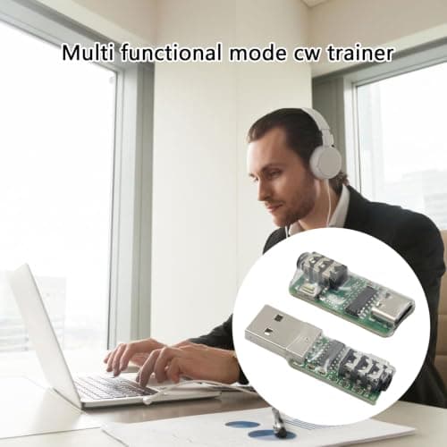 MUHVWM Equipment Morse Trainer with Double Modes, USB port — view 2