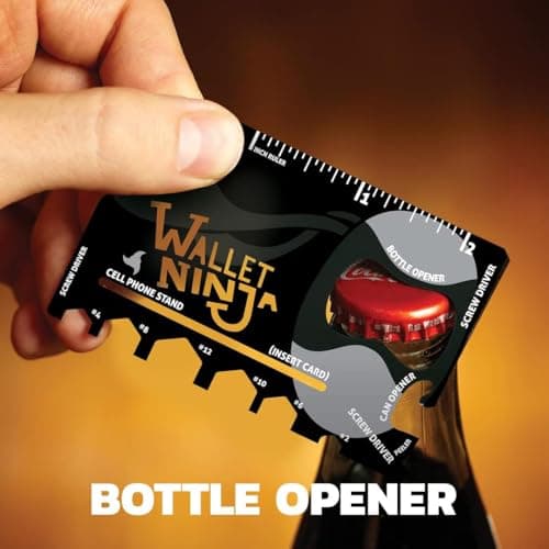 Wallet Ninja Limited Edition: RETRO - 18 in 1 Credit Card Sized Multitool (TSA Airplane Approved) — view 3