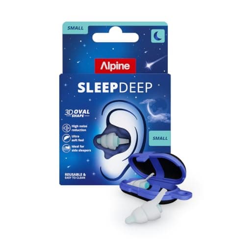 Alpine SleepDeep Ear Plugs|1 Pair (Size S) |Earplugs for Sleeps | 27dB SNR
