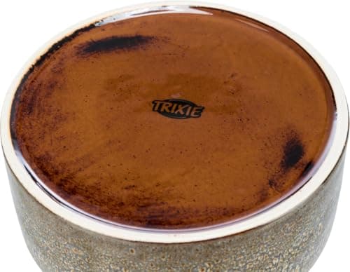TRIXIE Ceramic Dog Bowl 400 ml – Brown Food Bowl for Dogs Ø 13 cm – Heavy, Non-Slip, Durable and Dishwasher-Safe – 25110 — view 2