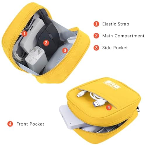 JINSI Small Cable Organiser Bag Travel Electronics Pouch — view 2