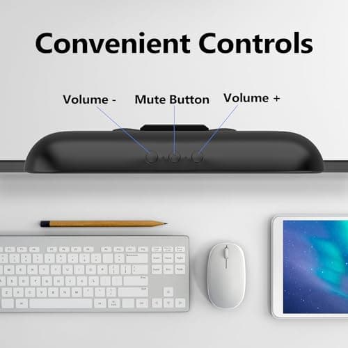 ZETIY USB Speaker for PC, Monitor Speakers with Clip-on Design — view 3