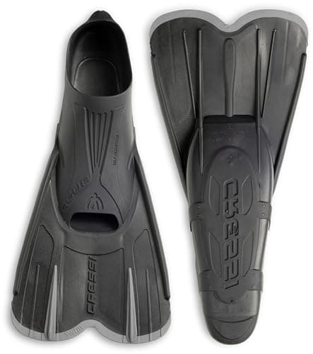 CRESSI Agua Short Fins Black 7/8 (41/42 EU) - Self Adjusting Short Fins for Diving, Apnea, Snorkeling and Swimming, Black, 7/8 (41/42 EU) — view 4