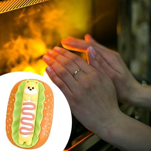 RNXRZANK Hot Dog Shaped Hand Warmer. Cute, Lightweight, Practical, And Reusable. Electric Hand Warmer for Winter, Ideal for Travel, Yellow — view 2