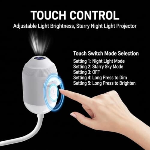 Multi-Theme Galaxy Projection Night Light, USB Plug Play Star Lamp — view 6
