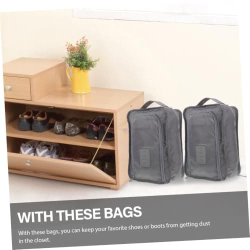 3pcs Polyester Shoes Organizer Shoe Bag for Travel Storage — view 4