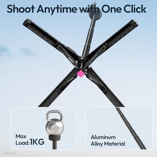 ULANZI MT85 Magnetic Tripod 59", Auto Pop Open Four-Leg Stand — view 3