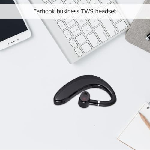 JUMPLAWN Driving Earphone Single Ear with Long Battery Life and Lightweight Design, Black Plastic Running and Workout Earpiece for Comfortable Use — view 4