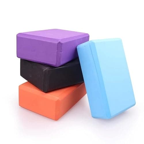 Yoga Block Set Of 2 ,Gym Bricks High Density EVA Foam-Comfortable Fitness Yoga Blocks, 23 X 15 X 7.5cm,120g，Anti-Slip, Lightweight And Travel Friendly Pilates Practice ( Color : Orange , Size : 2pcs ) — view 6