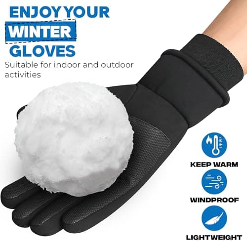 WFX Thermal Ski Gloves for Men & Women, Windproof Winter Gloves With Touchscreen Fingertips, Anti-Slip Thermal Insulated Snow Glove's for Skiing, Snowboarding & Outdoor Sports (X-Large) — view 4