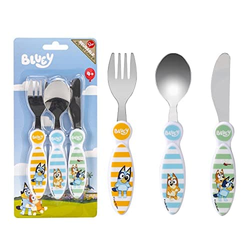 Bluey Kids 3 Piece Cutlery Set – Includes Knife, Fork and Spoon — view 3