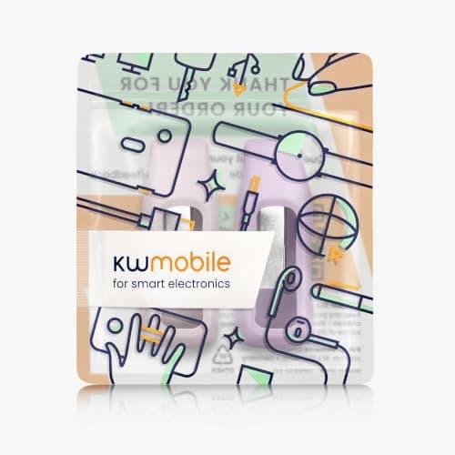 kwmobile 2x Clip Holders for Fitbit Inspire 3 / Inspire 2 / Ace 3 Clip On - Fitness Tracker Case Holder Replacement Set - TPU Silicone Tracker Holder for Sport - Light Lavender/Dusty Pink — view 6