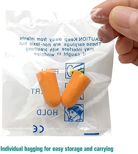 30 Pairs Earplugs for Noise Cancelling Ultra Soft Foam Ear Plugs for Sleeping Snoring Noise Cancel Reusable Earplugs — view 6