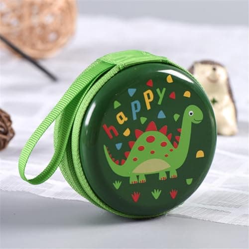 Cartoon Dinosaur Crossbody Purse for Boys Girls, Waterproof Travel Bag Cute Round Shape Wallet Shoulder Bag for Toddlers Kids — view 2
