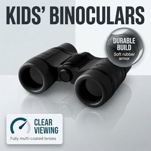 Hopzab 4x30 Mini Binoculars – High Magnification, Waterproof and Portable, Ideal for Birdwatching, Hiking, Camping and Outdoor Activities – Black — view 3