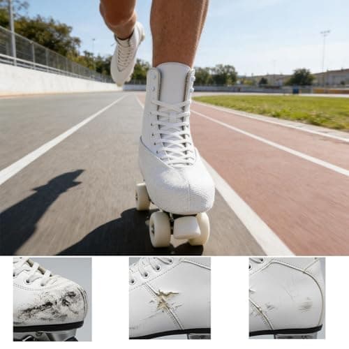 Skate Shoe Covers – Anti-Abrasion Protective Covers For Speed & Figure Skating | Elastic Ice Skate Soakers For Training Travel & Roller SkateProtection – Kids Teens Adults — view 5