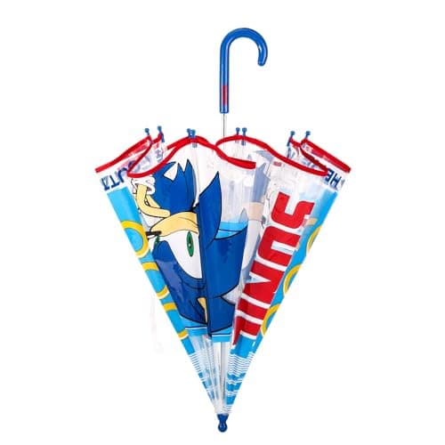 Sonic The Hedgehog Kids Clear Dome Umbrella Transparent See-Through Canopy — view 2