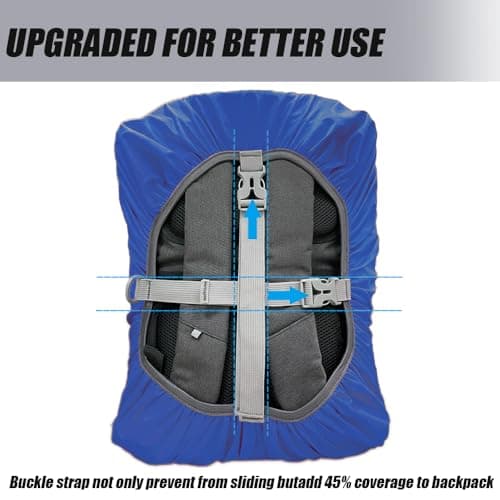 LICQIC Waterproof Rain Cover for Backpack, Reflective Rucksack Rain Cover for Outdoor, Hiking, Camping, Traveling, Cycling — view 2