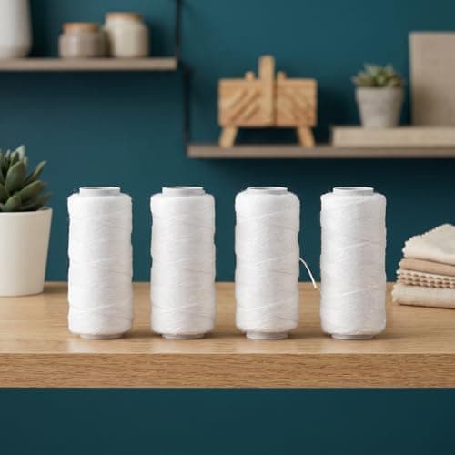 White Cotton Thread Spool for Facial Hair Removal and Eyebrow — view 6