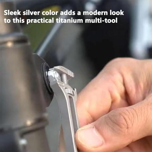 Compact Titanium Multitool, Portable Mini Multitool Wrench, Adjustable Wrench Alloy Tool with Bottle Opener, Nail Puller, and Caliper, for Home, Camping, and DIY Projects (3pcs) — view 5