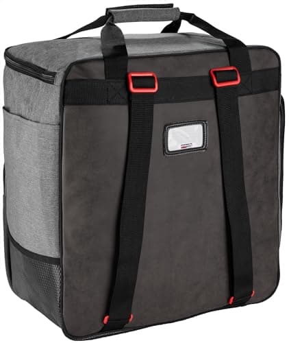 BRUBAKER Combo 'Super Performance' Ski Boot Bag and 'Carver Performance' Padded Ski Bag up to 170 cm / 66 7/8" Black/Grey — view 5