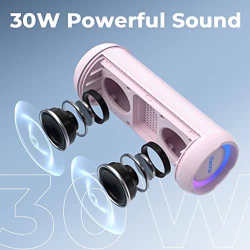 RIENOK Bluetooth Speaker 30W Wireless Speaker Portable Dual Pairing HD Stereo Sound IP67 Waterproof Bluetooth 5.0 Outdoor Sport Speaker — view 2