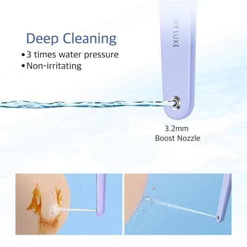 ZEY LUXE Upgraded Handheld Travel Bidet, Peri Bottle – Strong Pressure Manual Portable Bidet for Postpartum Care, Feminine Hygiene, Soft Squeeze, Wall-Mountable Hook, Carry Bag (Purple, 400 ML) — view 4