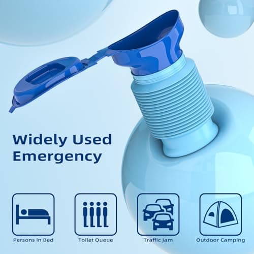 Pee Bottles for Men, 2PCS Portable Urinal Collapsable Portable Toilet 750ML — view 2