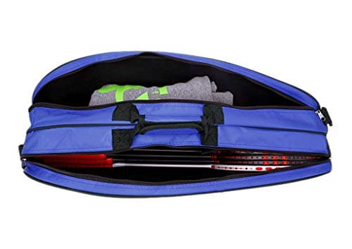 FakeFace Professional Badminton Racket Bag 4-6 Pack Racquet Handbag Waterproof Tennis Racquetball Battledore Sport Duffel Large Capacity Gym Equipment Bag Portable Shoulder Tote Bag with Handle — view 6