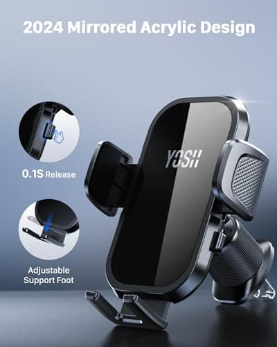 YOSH Car Phone Holder, Mobile Phone Holder for Car Vent, Car Accessories — view 2