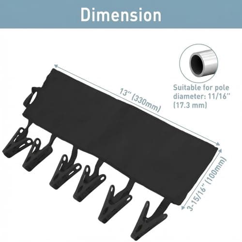 TamBee Travel Hanger Clips, Cruise Ship Essentials Portable Folding Clothes Hanger Clips Towel Drying Rack Sock Dock Swimsuit Drying Rack Hanger with 6 Clips Pack of 3 (Black,Blue,Red) — view 2