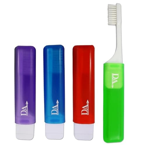 4 x Orthodontic Travel Toothbrush VTrim (Set of 4 Colours)