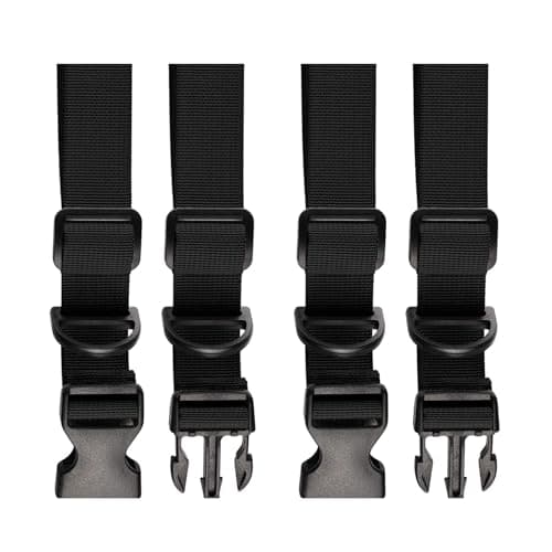 2Pair Adjustable Backpack Chest Strap,Chest Belt with Buckle & Slide D-Ring