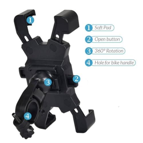 Motorcycle Phone Mount fits for Honda Talon 1000R Matte Navy Blue 2021-2026 — view 3