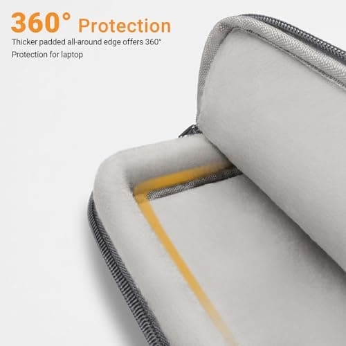 TECOOL 15.6 16 Inch Laptop Bag, 360 Protective Case Sleeve Messenger Bag — view 5