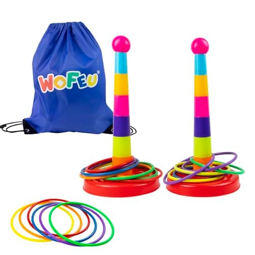 WOFEU Ring Toss Game for Kids Garden Games