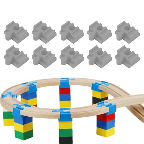 Wooden Train Track Connectors – 10PCS Adapters | Universal Fit — view 6