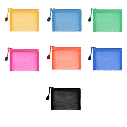 7Pcs Small Zip Pouch, Small Make Up Makeup Bag for Handbag Zip Pouches
