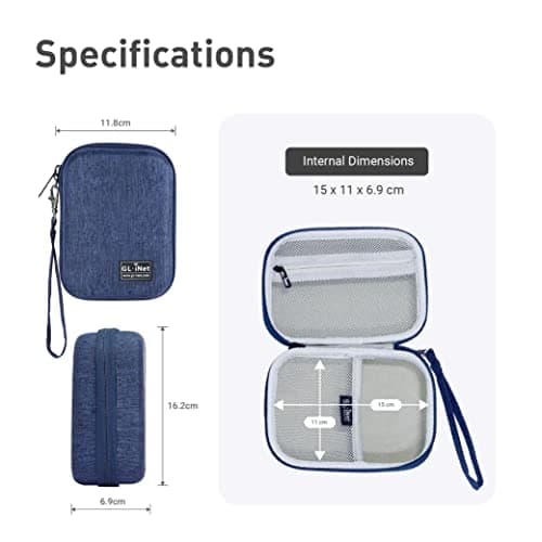 GL.iNet Router Case, EVA Hard Shell, Water-Resistant and Shockproof, Blue — view 2