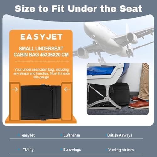 Xkdoai 30L for Easyjet Cabin Bag 45x36x20 Underseat Backpack Hand Luggage — view 2
