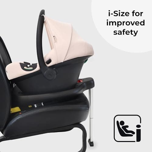 My Babiie MBCS02 i-Size Baby Car Seat - 40-87cm (Birth to 15 Months Approx.), R129, Group 0+, Lightweight Infant Carrier, Large Canopy, Newborn Insert, Adjustable Headrest - Pink Leopard — view 3
